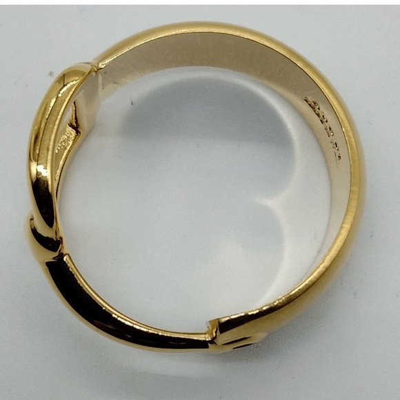 Gucci Gold Plated Authentic  Scarf Ring/Preowned Stamped - Picture 7 of 7